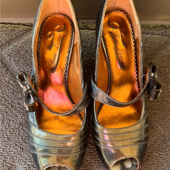 Poetic License Black Peep-Toe Heels - Picture 2 of 6